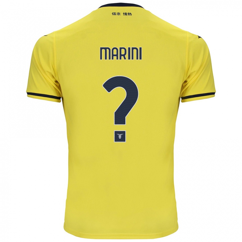 Hombre Camiseta Matteo Marini #0 Amarillo 2ª Equipación 2024/25 La Camisa Argentina