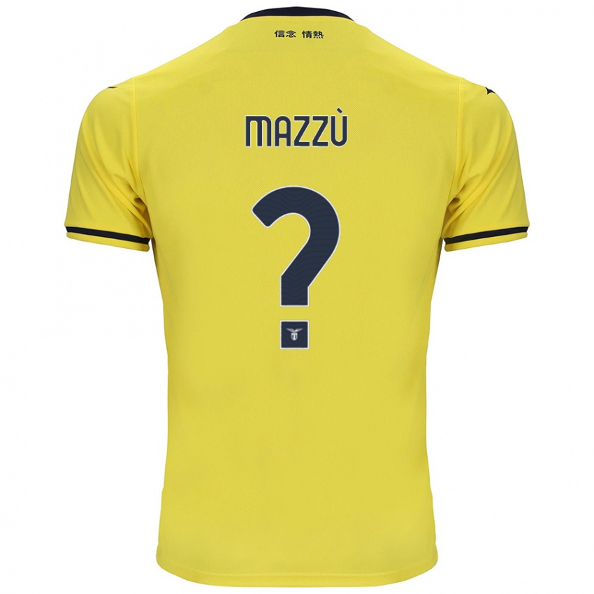 Hombre Camiseta Domenico Mazzù #0 Amarillo 2ª Equipación 2024/25 La Camisa Argentina