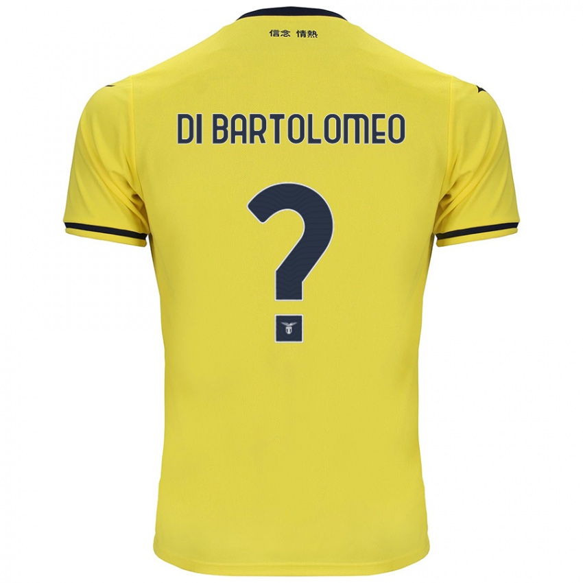 Hombre Camiseta Damiano Di Bartolomeo #0 Amarillo 2ª Equipación 2024/25 La Camisa Argentina