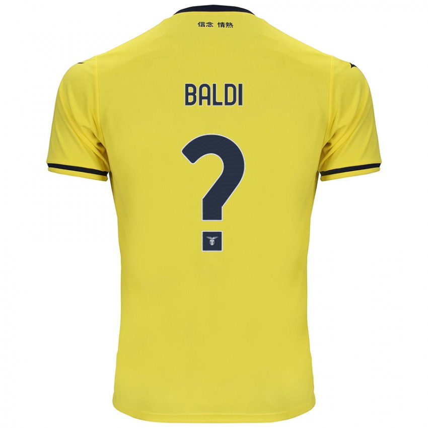 Hombre Camiseta Mattia Santagostino Baldi #0 Amarillo 2ª Equipación 2024/25 La Camisa Argentina