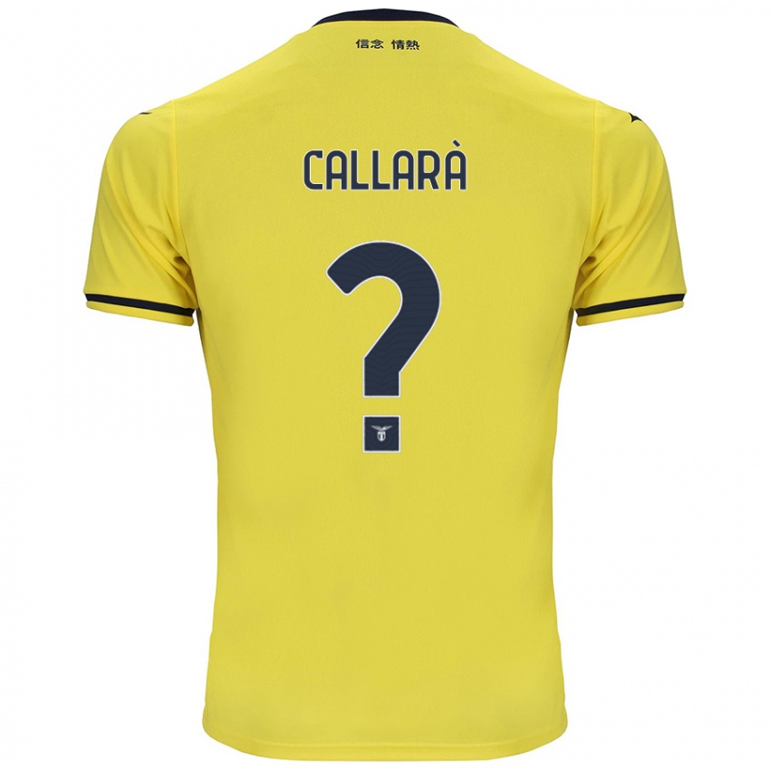 Hombre Camiseta Nicholas Callarà #0 Amarillo 2ª Equipación 2024/25 La Camisa Argentina