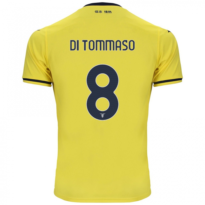 Hombre Camiseta Leonardo Di Tommaso #8 Amarillo 2ª Equipación 2024/25 La Camisa Argentina