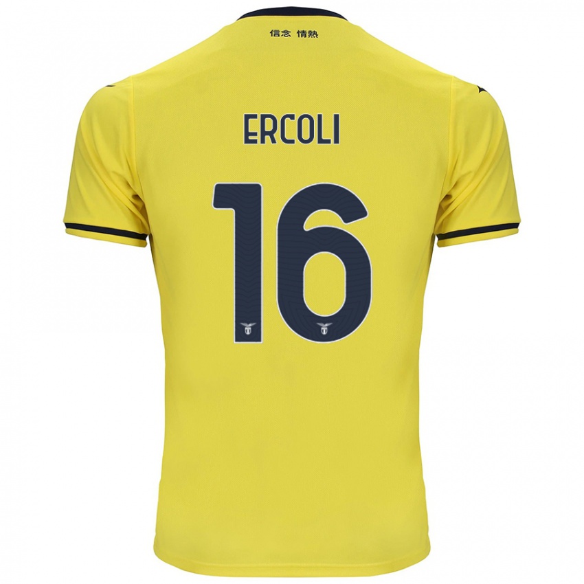 Hombre Camiseta Michele Ercoli #16 Amarillo 2ª Equipación 2024/25 La Camisa Argentina