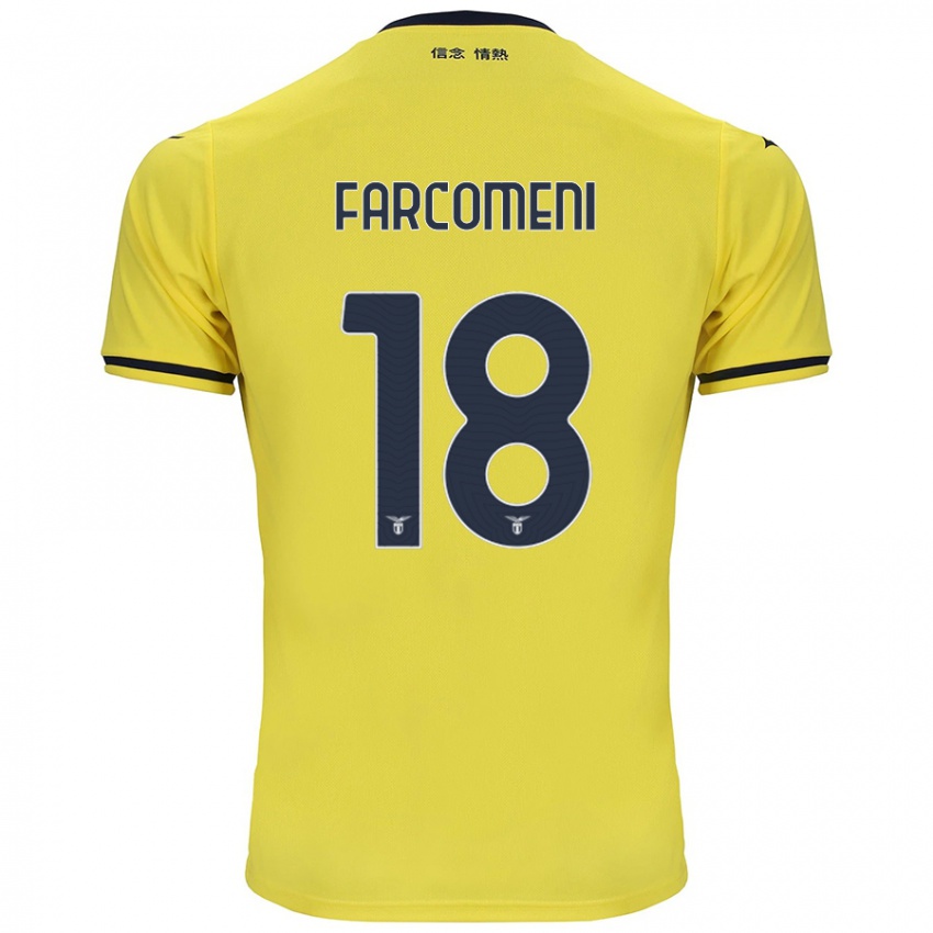 Hombre Camiseta Valerio Farcomeni #18 Amarillo 2ª Equipación 2024/25 La Camisa Argentina