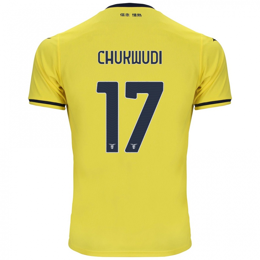 Hombre Camiseta Ogonna Franca Chukwudi #17 Amarillo 2ª Equipación 2024/25 La Camisa Argentina