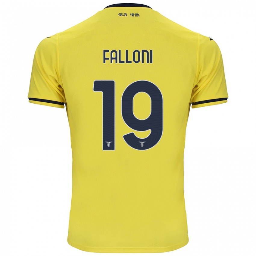 Hombre Camiseta Ludovica Falloni #19 Amarillo 2ª Equipación 2024/25 La Camisa Argentina