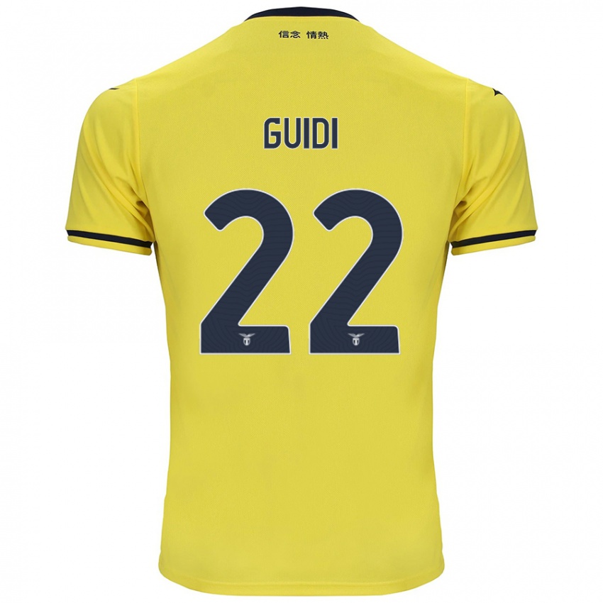 Hombre Camiseta Emma Guidi #22 Amarillo 2ª Equipación 2024/25 La Camisa Argentina