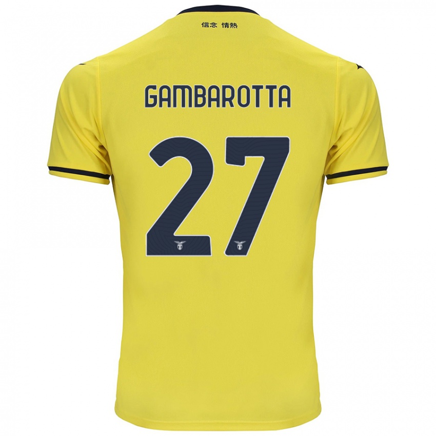 Hombre Camiseta Margot Gambarotta #27 Amarillo 2ª Equipación 2024/25 La Camisa Argentina