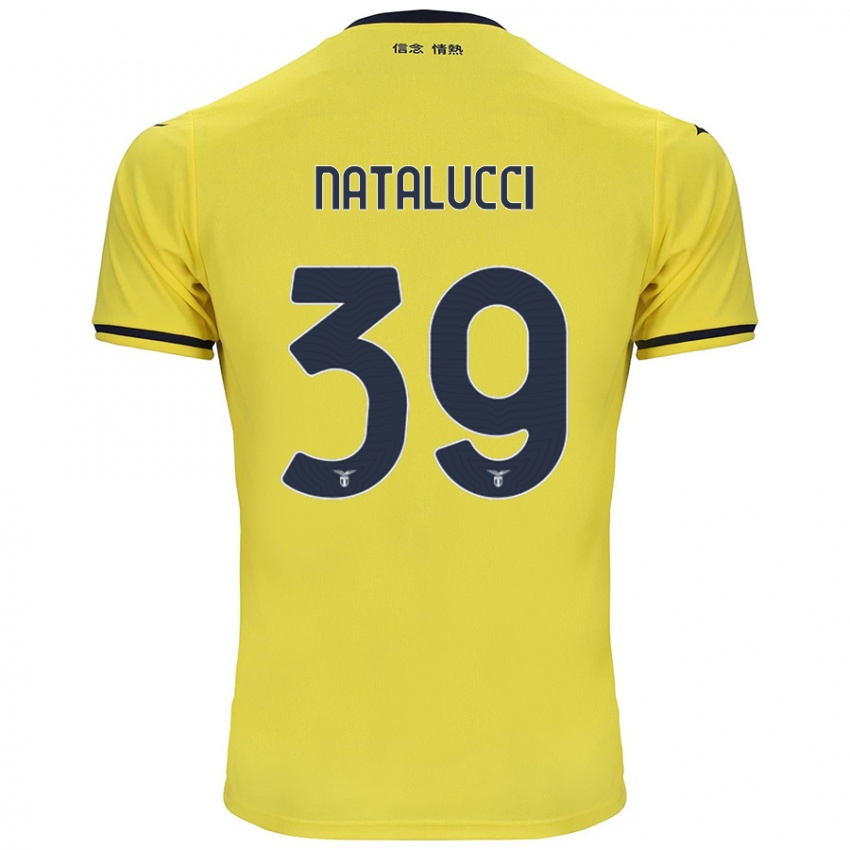 Hombre Camiseta Serena Natalucci #39 Amarillo 2ª Equipación 2024/25 La Camisa Argentina