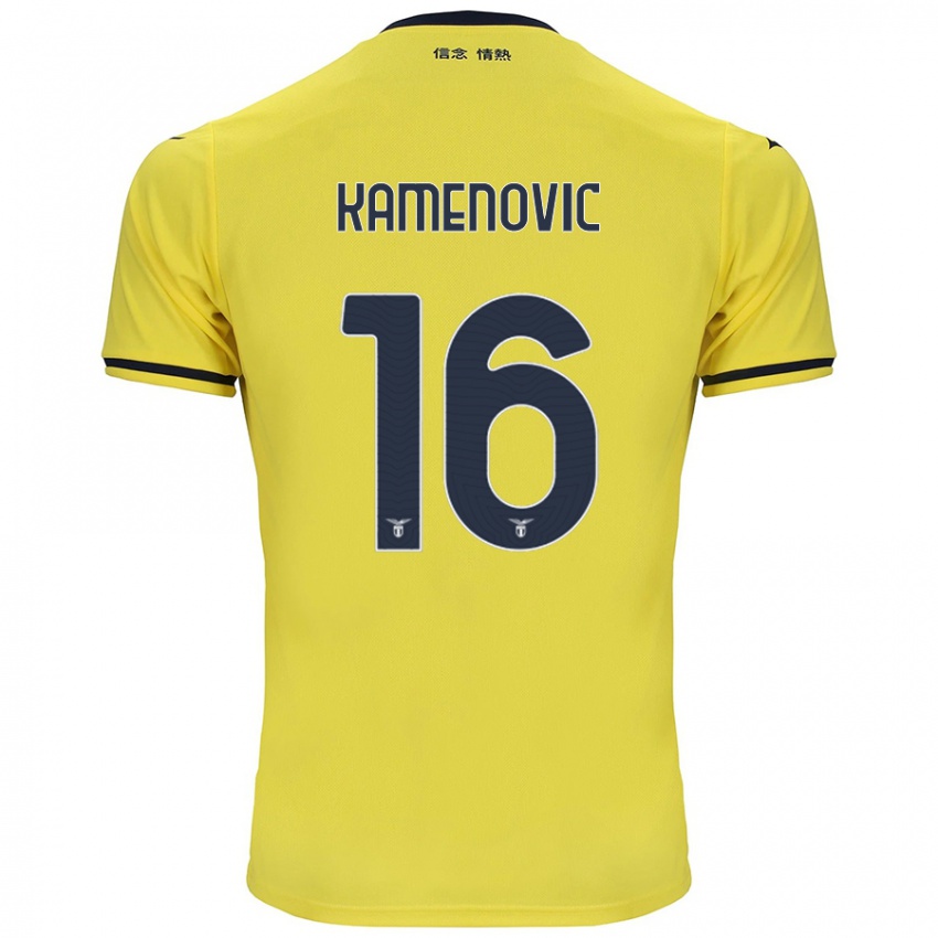 Hombre Camiseta Dimitrije Kamenovic #16 Amarillo 2ª Equipación 2024/25 La Camisa Argentina