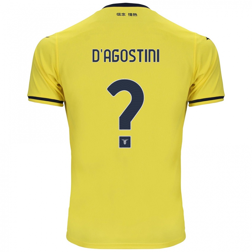 Hombre Camiseta Stefano D'agostini #0 Amarillo 2ª Equipación 2024/25 La Camisa Argentina