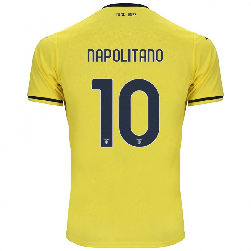 Hombre Camiseta Luca Napolitano #10 Amarillo 2ª Equipación 2024/25 La Camisa Argentina