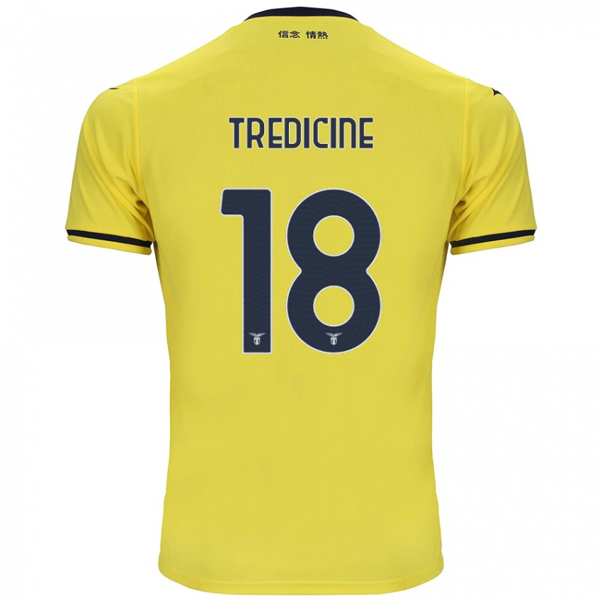 Hombre Camiseta Manuel Tredicine #18 Amarillo 2ª Equipación 2024/25 La Camisa Argentina