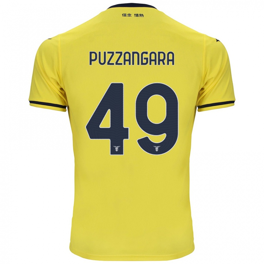 Hombre Camiseta Angelo Antonio Puzzangara #49 Amarillo 2ª Equipación 2024/25 La Camisa Argentina