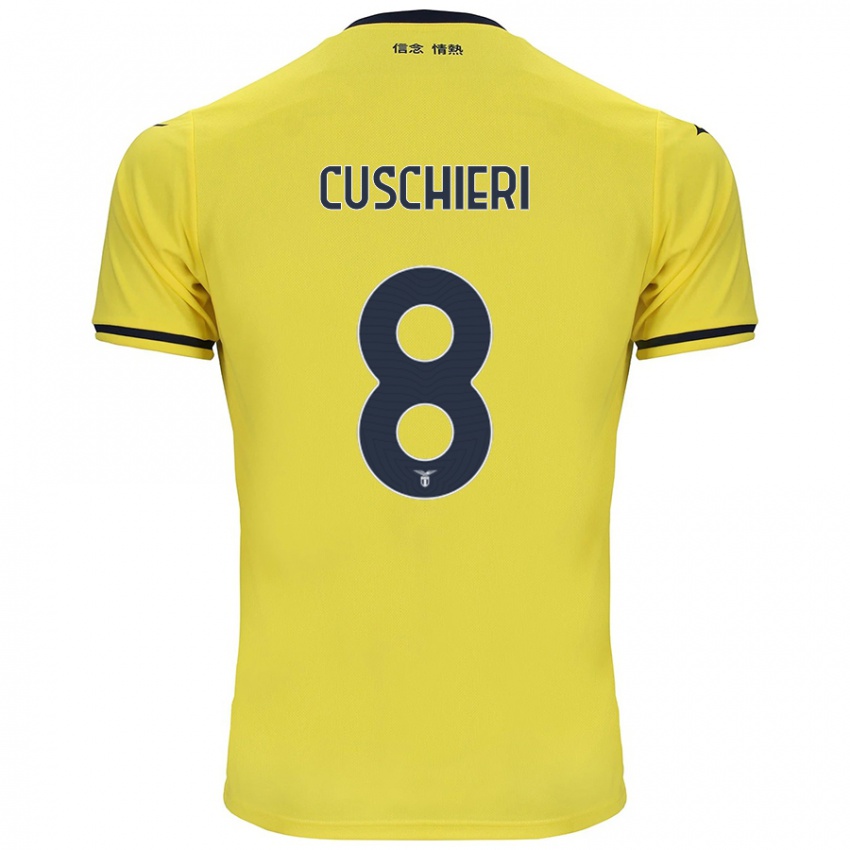 Hombre Camiseta Rachel Cuschieri #8 Amarillo 2ª Equipación 2024/25 La Camisa Argentina