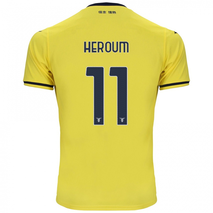 Hombre Camiseta Nora Heroum #11 Amarillo 2ª Equipación 2024/25 La Camisa Argentina