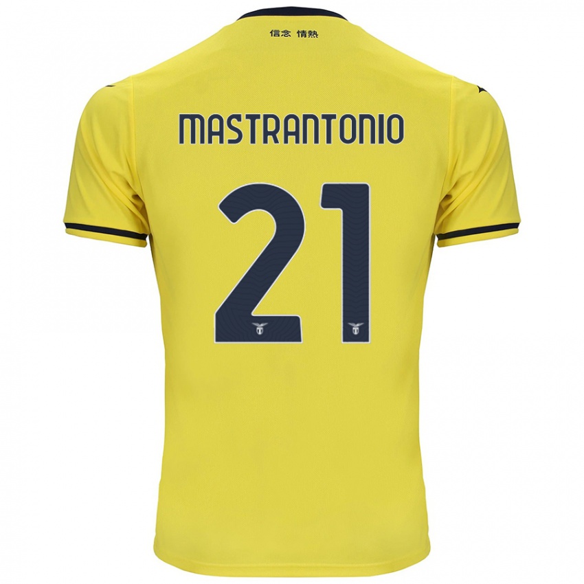 Hombre Camiseta Ella Mastrantonio #21 Amarillo 2ª Equipación 2024/25 La Camisa Argentina