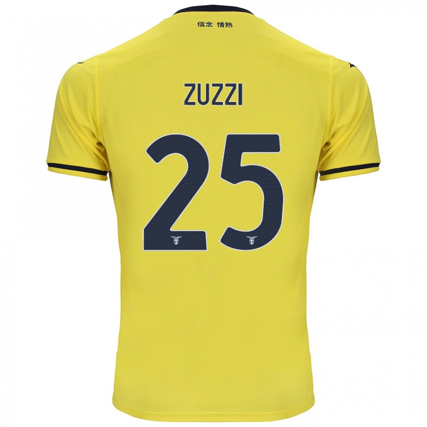 Hombre Camiseta Giorgia Zuzzi #25 Amarillo 2ª Equipación 2024/25 La Camisa Argentina