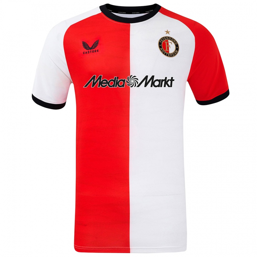 Mujer Camiseta Milan Hokke #52 Rojo Blanco 1ª Equipación 2024/25 La Camisa Argentina