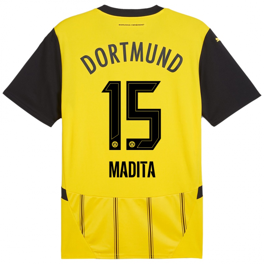 Mujer Camiseta Kohorst Madita #15 Amarillo Negro 1ª Equipación 2024/25 La Camisa Argentina