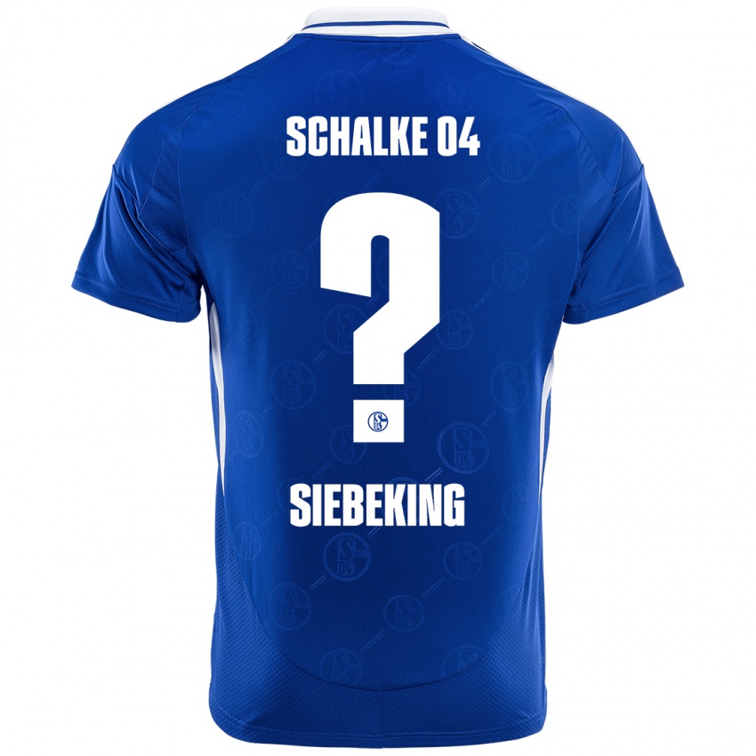 Mujer Camiseta Johannes Siebeking #0 Azul Real 1ª Equipación 2024/25 La Camisa Argentina