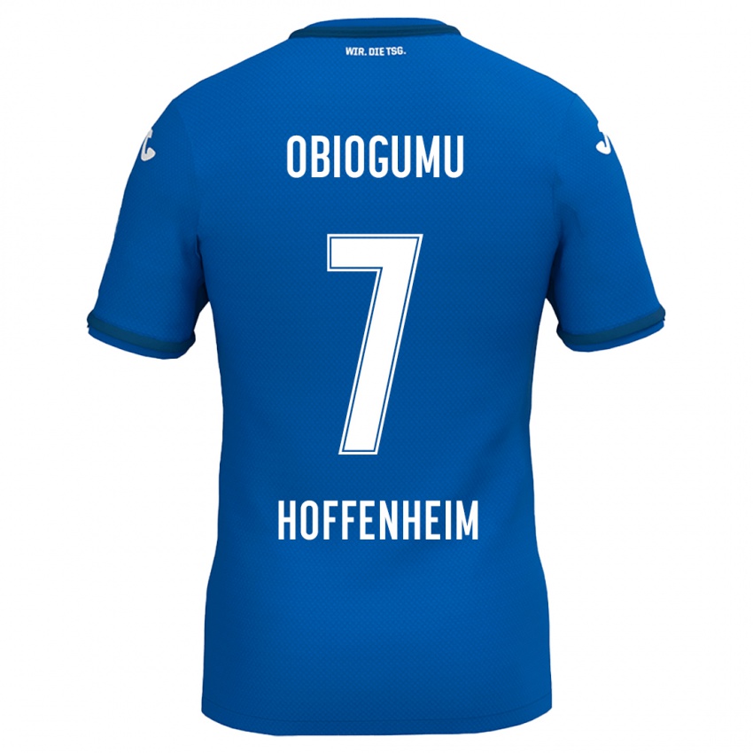 Mujer Camiseta Uche Obiogumu #7 Azul Real 1ª Equipación 2024/25 La Camisa Argentina