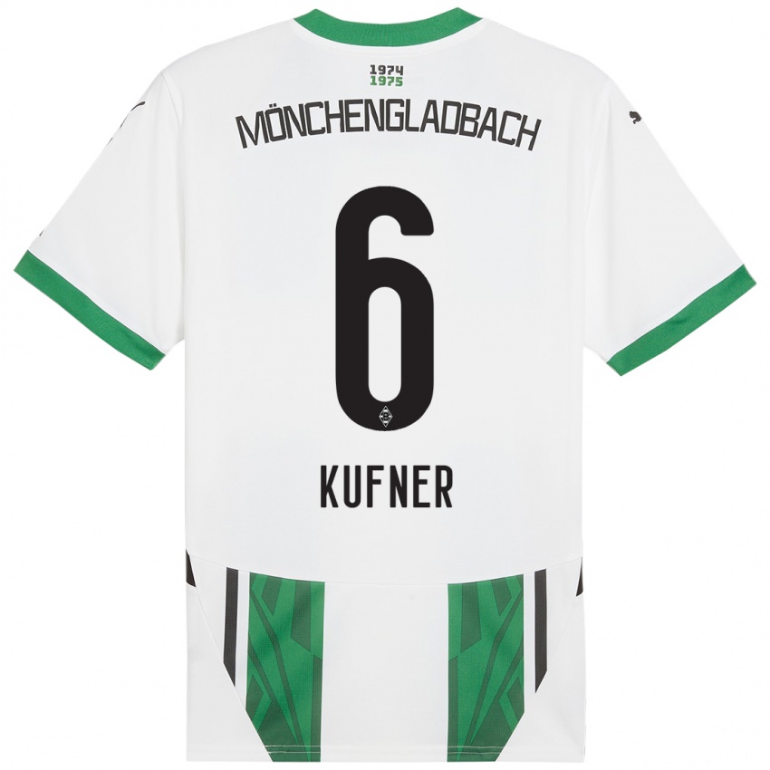 Mujer Camiseta Anne-Catherine Kufner #6 Blanco Verde 1ª Equipación 2024/25 La Camisa Argentina