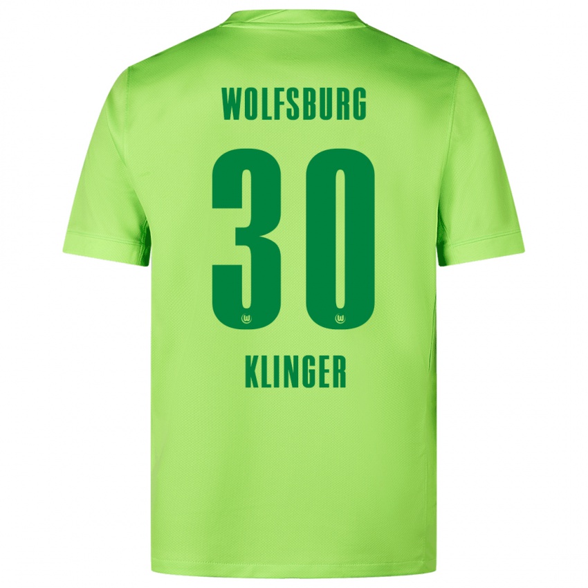 Mujer Camiseta Niklas Klinger #30 Verde Fluorescente 1ª Equipación 2024/25 La Camisa Argentina