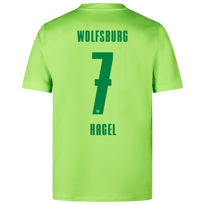 Mujer Camiseta Chantal Hagel #7 Verde Fluorescente 1ª Equipación 2024/25 La Camisa Argentina