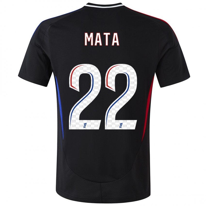 Mujer Camiseta Clinton Mata #22 Negro 2ª Equipación 2024/25 La Camisa Argentina