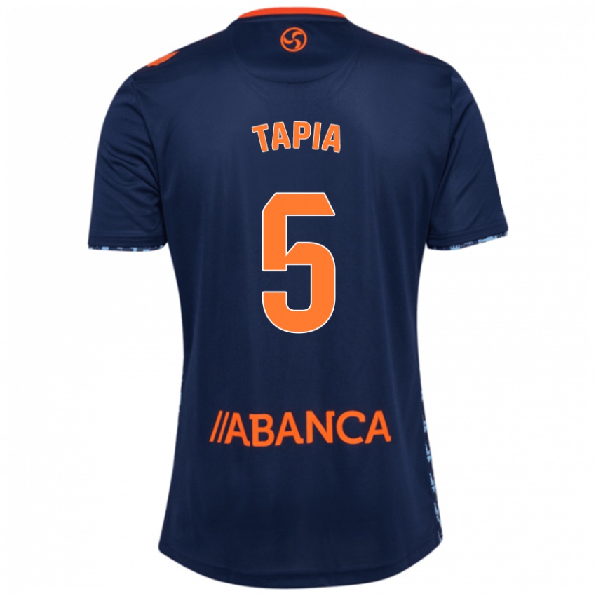 Mujer Camiseta Renato Tapia #5 Azul Marino 2ª Equipación 2024/25 La Camisa Argentina