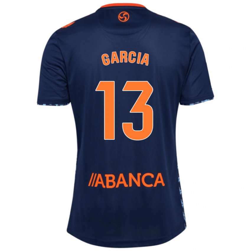 Mujer Camiseta Raul Garcia #13 Azul Marino 2ª Equipación 2024/25 La Camisa Argentina