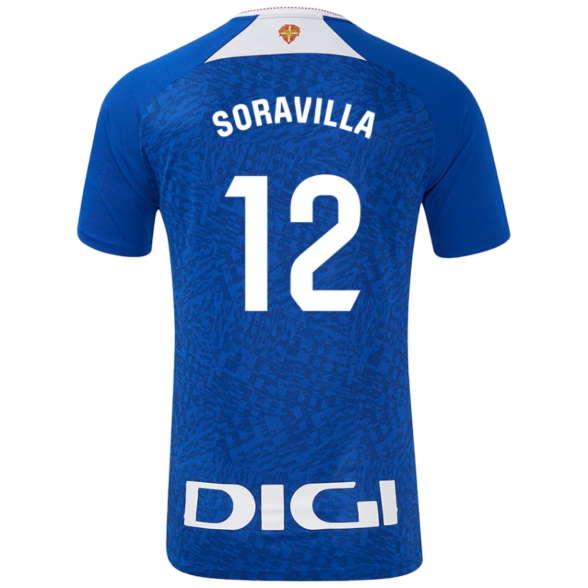 Mujer Camiseta Ander Soravilla #12 Azul Real 2ª Equipación 2024/25 La Camisa Argentina