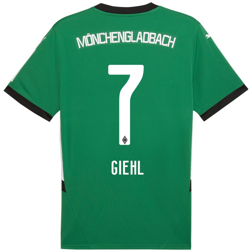 Mujer Camiseta Madita Giehl #7 Verde Blanco 2ª Equipación 2024/25 La Camisa Argentina