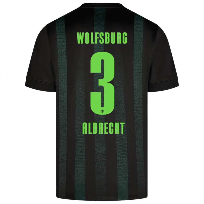 Mujer Camiseta Ben Albrecht #3 Verde Oscuro 2ª Equipación 2024/25 La Camisa Argentina