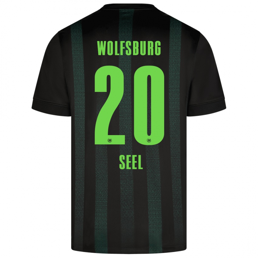 Mujer Camiseta William Seel #20 Verde Oscuro 2ª Equipación 2024/25 La Camisa Argentina