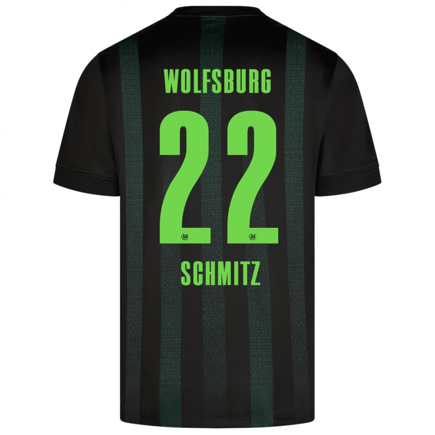 Mujer Camiseta Lisa Schmitz #22 Verde Oscuro 2ª Equipación 2024/25 La Camisa Argentina