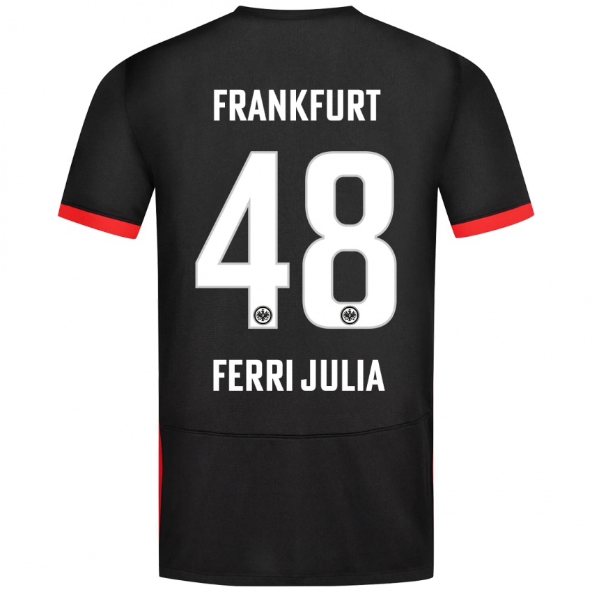 Mujer Camiseta Nacho Ferri #48 Negro 2ª Equipación 2024/25 La Camisa Argentina