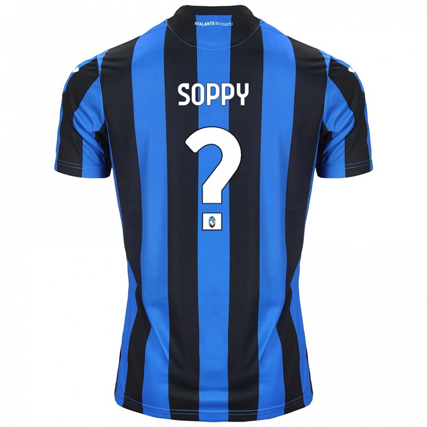 Niño Camiseta Brandon Soppy #0 Azul Negro 1ª Equipación 2024/25 La Camisa Argentina