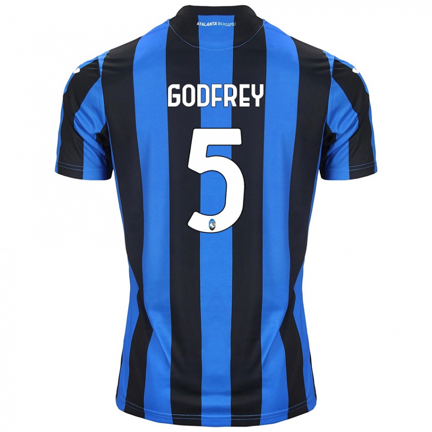 Niño Camiseta Ben Godfrey #5 Azul Negro 1ª Equipación 2024/25 La Camisa Argentina