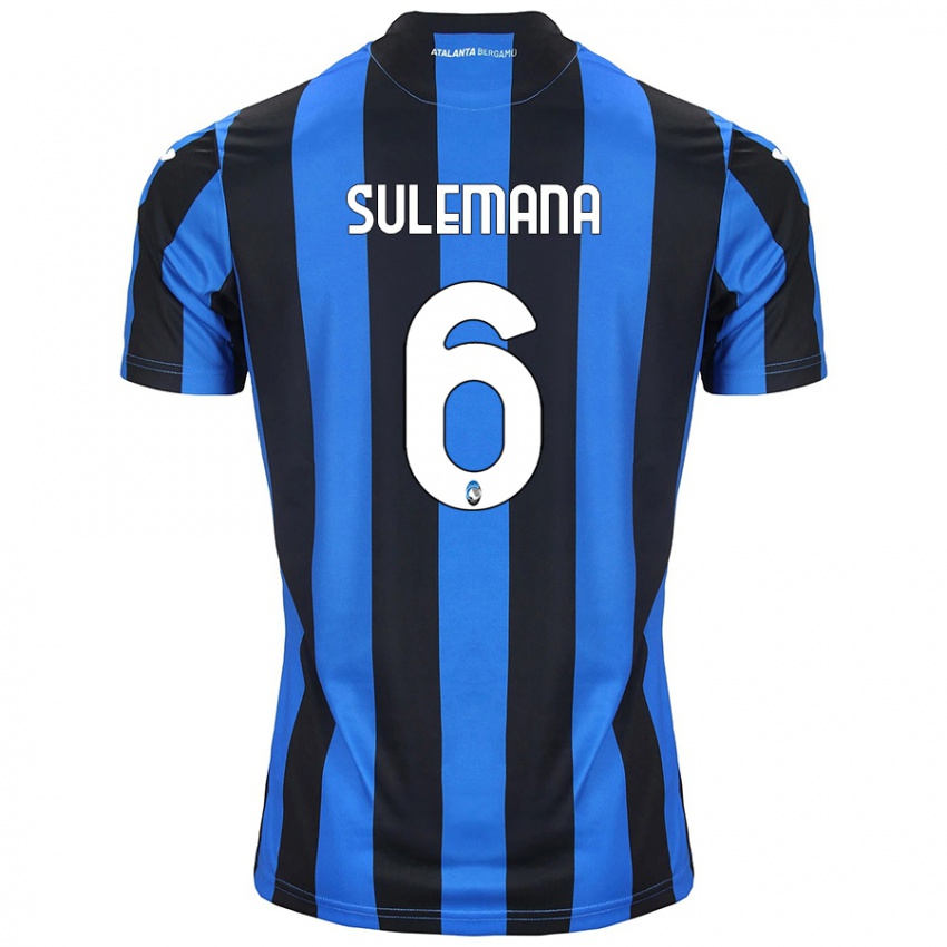 Niño Camiseta Ibrahim Sulemana #6 Azul Negro 1ª Equipación 2024/25 La Camisa Argentina