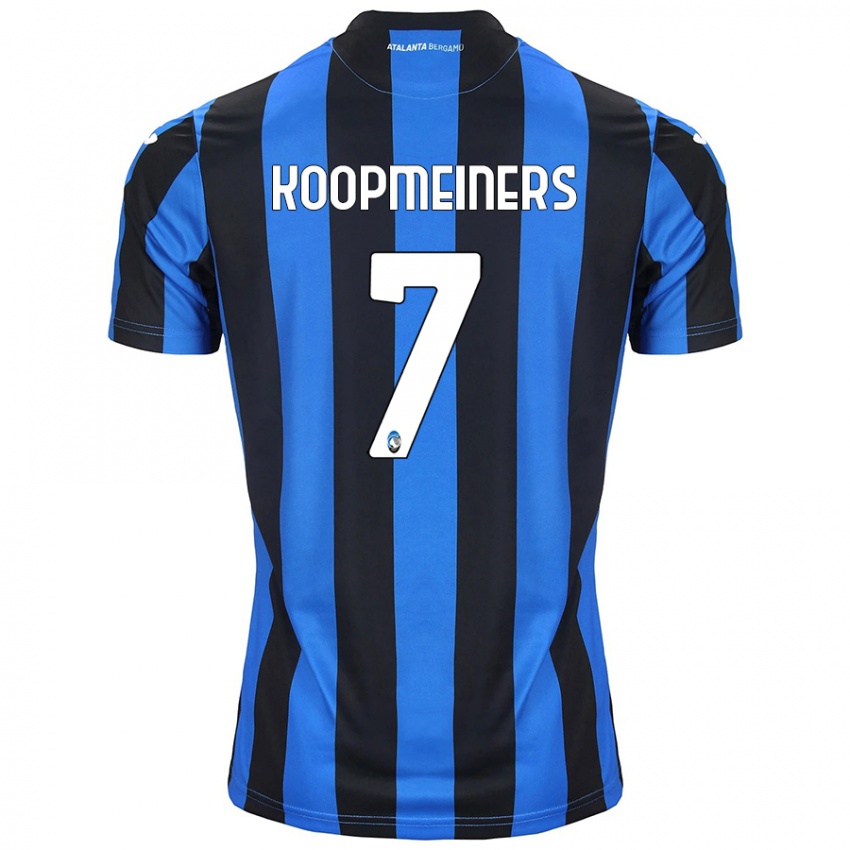 Niño Camiseta Teun Koopmeiners #7 Azul Negro 1ª Equipación 2024/25 La Camisa Argentina