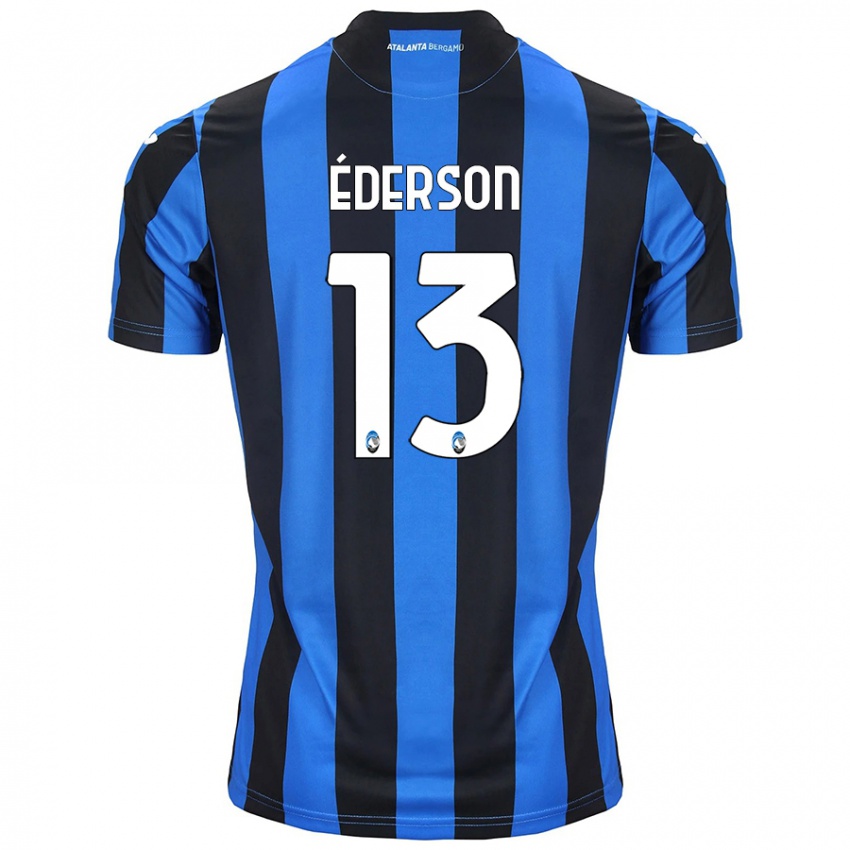 Niño Camiseta Ederson #13 Azul Negro 1ª Equipación 2024/25 La Camisa Argentina