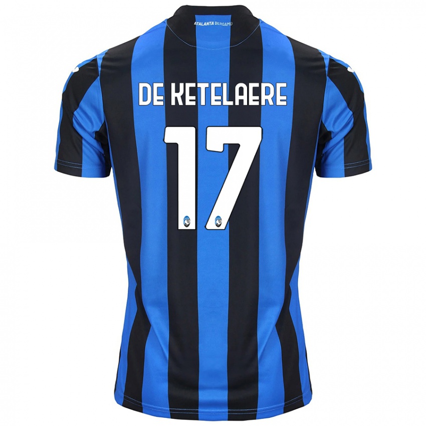 Niño Camiseta Charles De Ketelaere #17 Azul Negro 1ª Equipación 2024/25 La Camisa Argentina