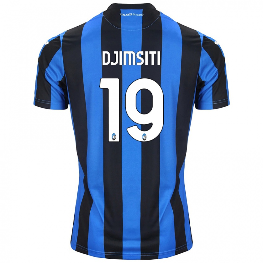 Niño Camiseta Berat Djimsiti #19 Azul Negro 1ª Equipación 2024/25 La Camisa Argentina