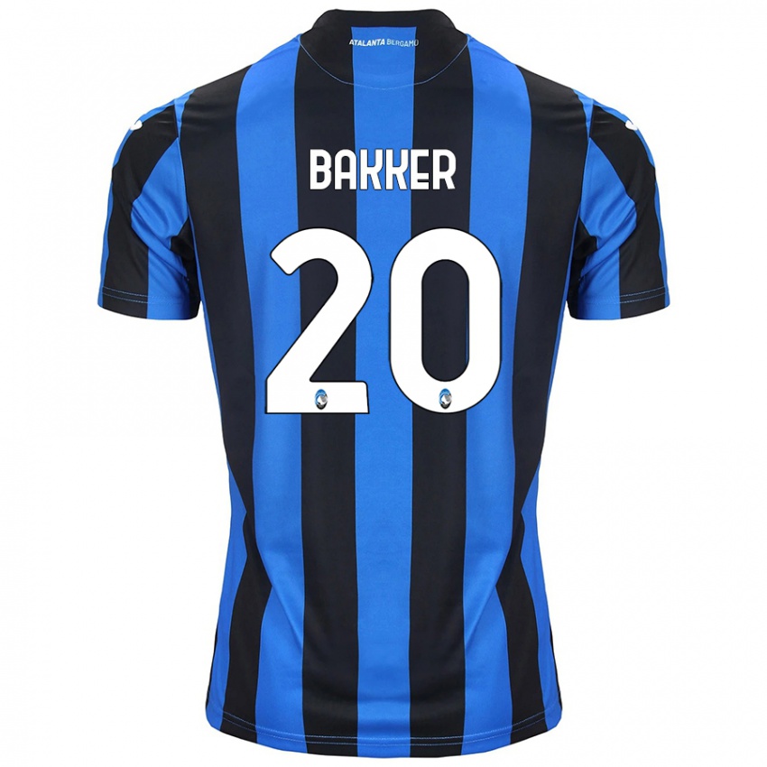 Niño Camiseta Mitchel Bakker #20 Azul Negro 1ª Equipación 2024/25 La Camisa Argentina