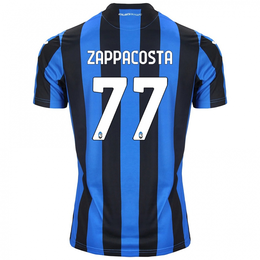 Niño Camiseta Davide Zappacosta #77 Azul Negro 1ª Equipación 2024/25 La Camisa Argentina