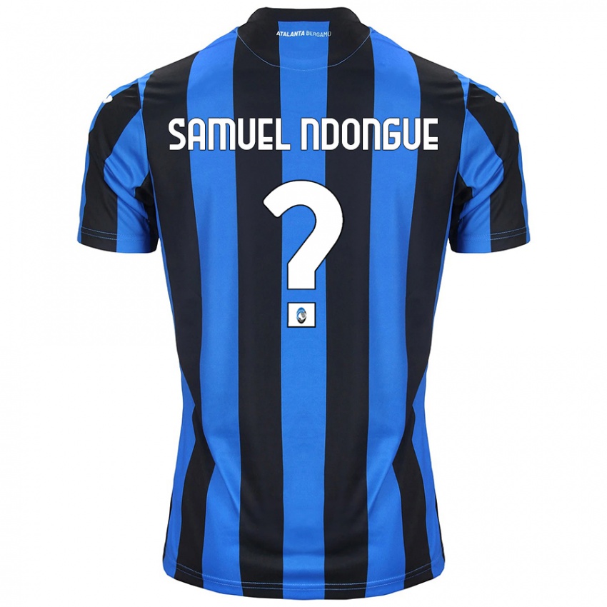 Niño Camiseta Frederick Samuel Ndongue #0 Azul Negro 1ª Equipación 2024/25 La Camisa Argentina