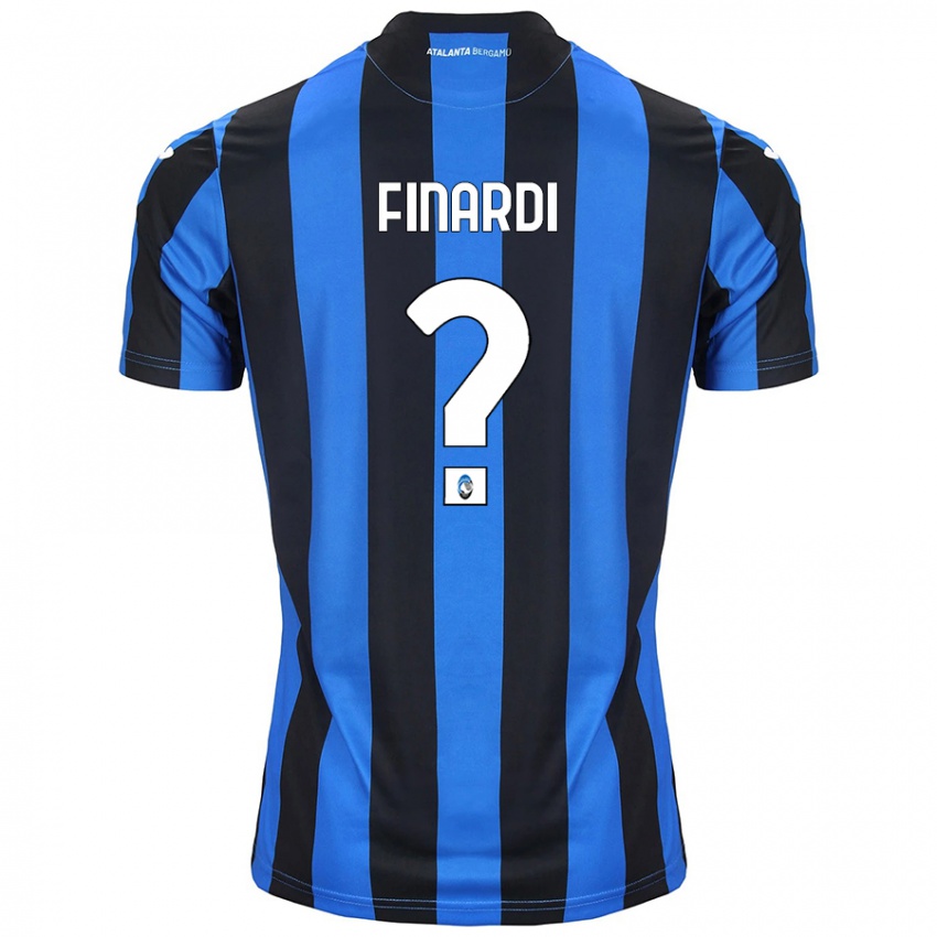 Niño Camiseta Emanuele Finardi #0 Azul Negro 1ª Equipación 2024/25 La Camisa Argentina