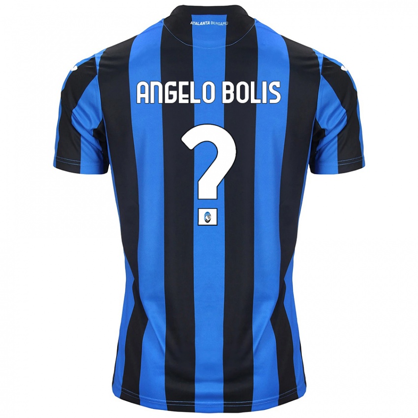 Niño Camiseta Tommaso Angelo Bolis #0 Azul Negro 1ª Equipación 2024/25 La Camisa Argentina